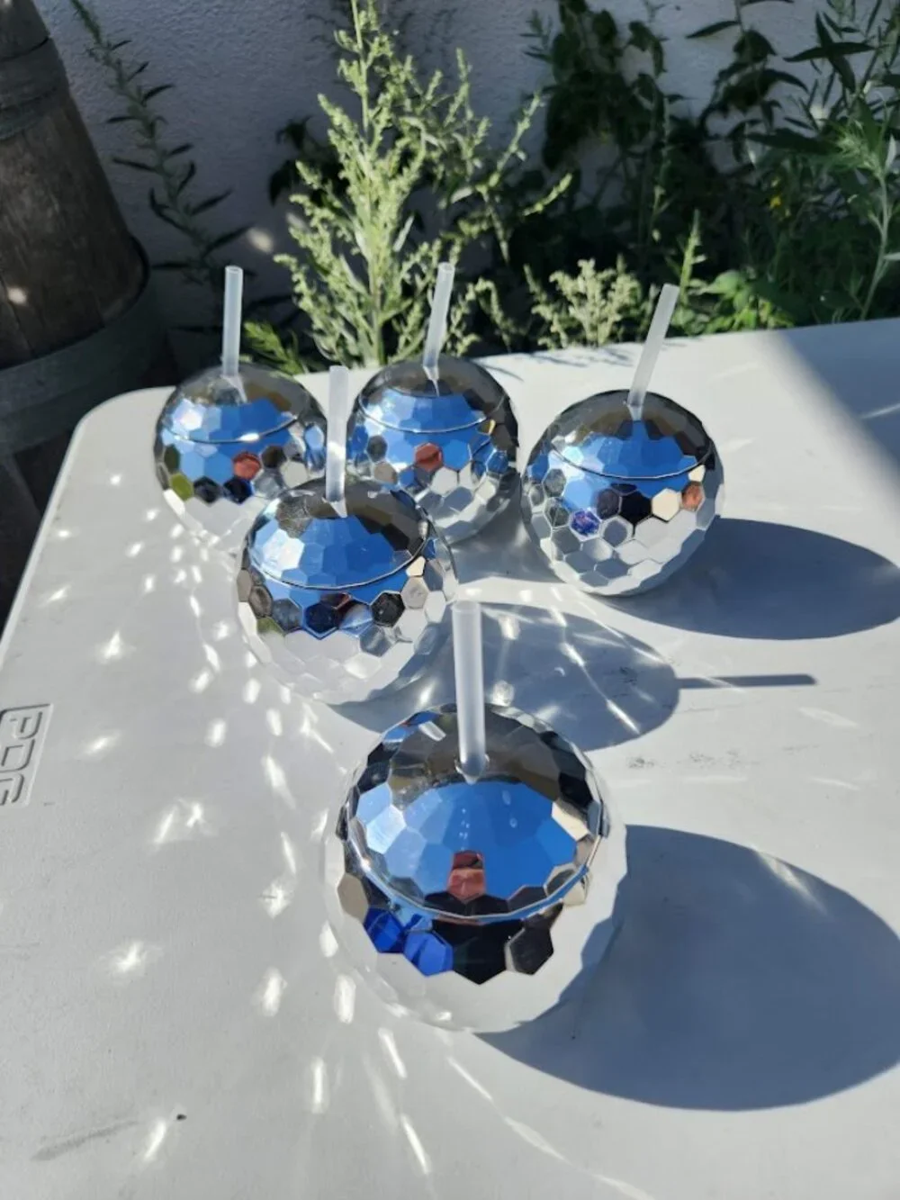 Disco Ball Cups Set of 5 Party Favors Bachelorette Party Birthday Tumblers with